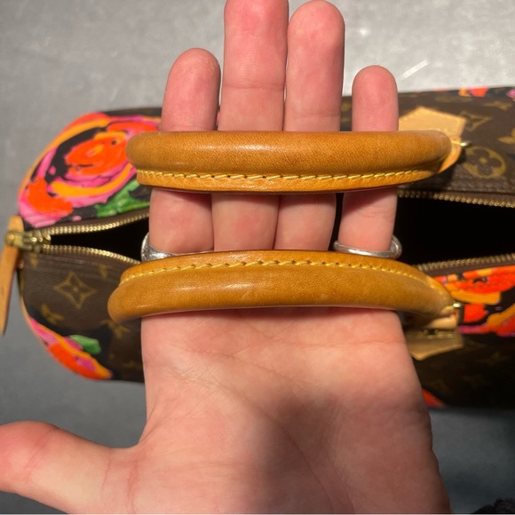 LOUIS VUITTON MONOGRAM ROSES SPEEDY 30 HANDBAG (2008) - Picture 7 of 16